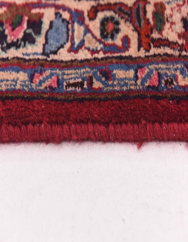 Detail image of  9' 9 x 12' 8  Hand Knotted Mashad Persian Wool Rug