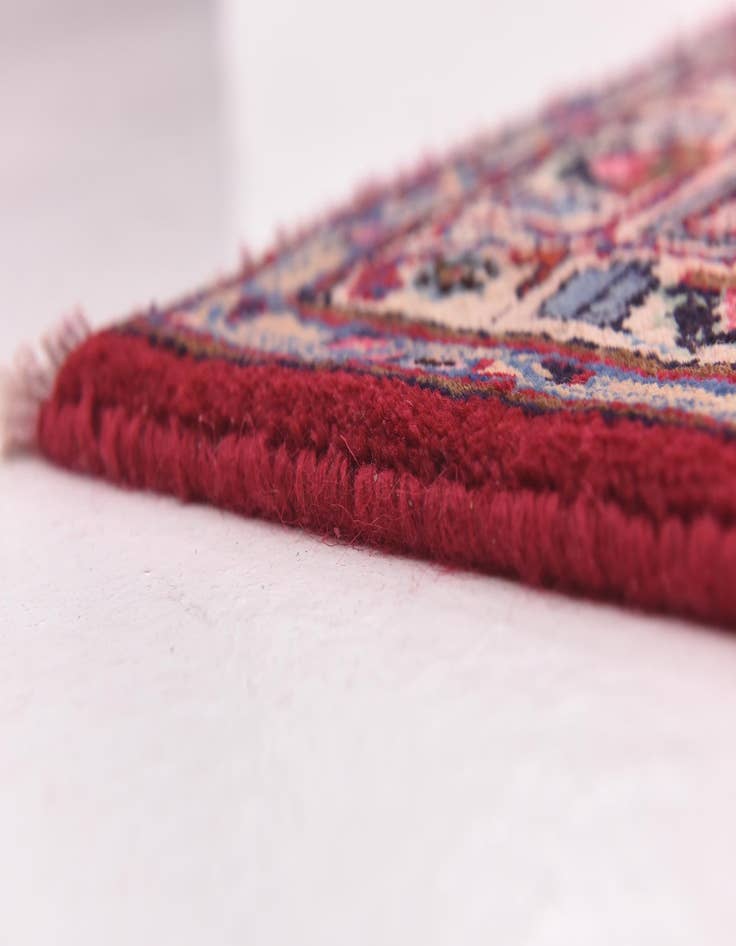 Detail image of  9' 9 x 12' 8  Hand Knotted Mashad Persian Wool Rug