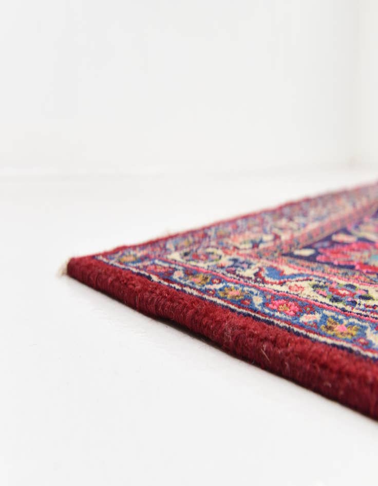 Detail image of  9' 7 x 12' 9  Hand Knotted Mashad Persian Wool Rug