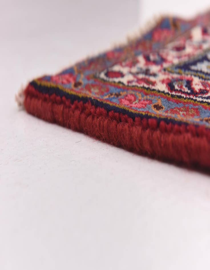 Detail image of  9' 4 x 12' 8  Hand Knotted Mashad Persian Wool Rug