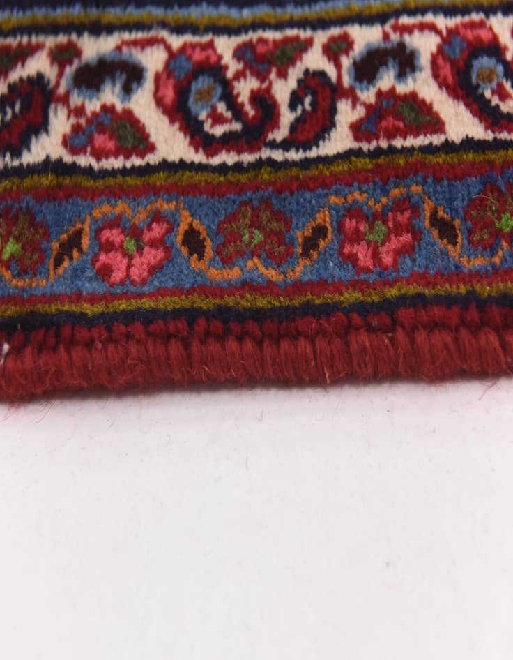 Detail image of  9' 4 x 12' 8  Hand Knotted Mashad Persian Wool Rug