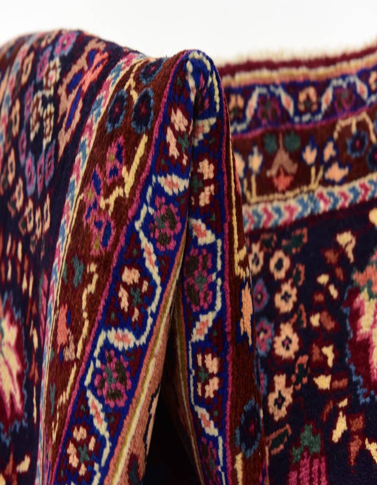 Detail image of  9' 10 x 13' 2  Hand Knotted Mashad Persian Wool Rug