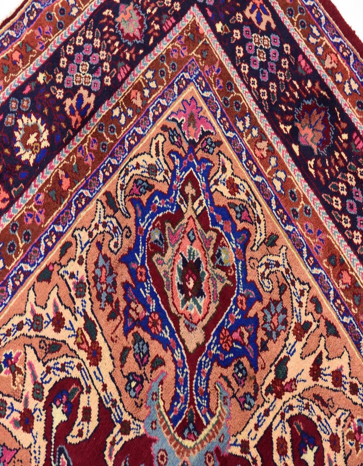 Detail image of  9' 10 x 13' 2  Hand Knotted Mashad Persian Wool Rug