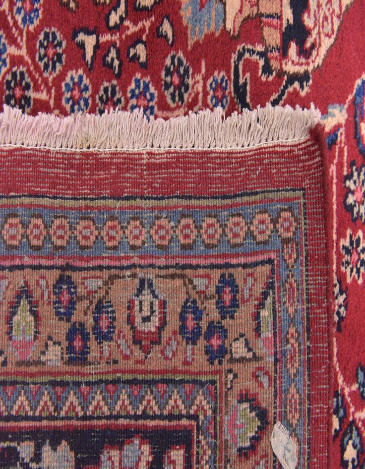 Detail image of  9' 6 x 12' 6  Hand Knotted Mashad Persian Wool Rug