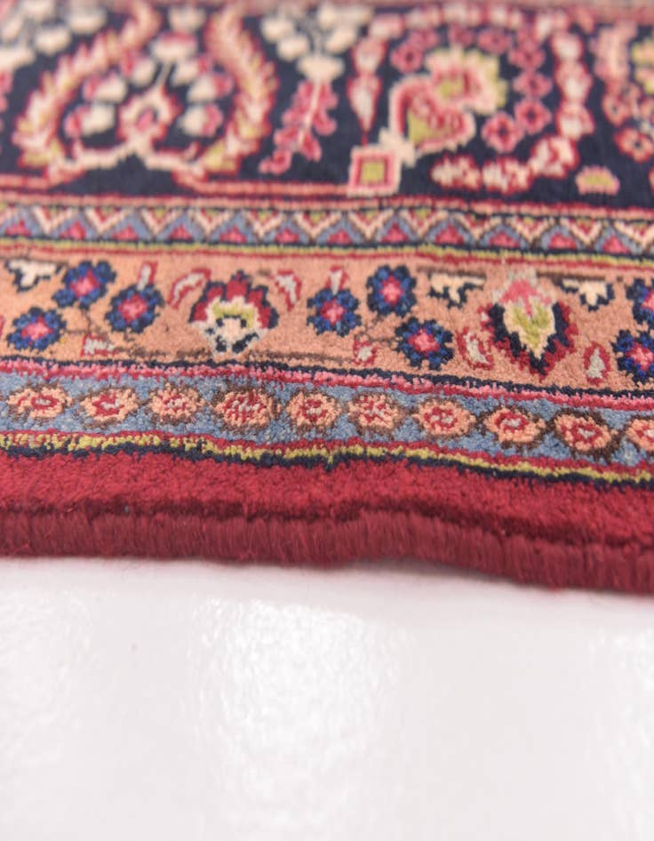 Detail image of  9' 6 x 12' 6  Hand Knotted Mashad Persian Wool Rug