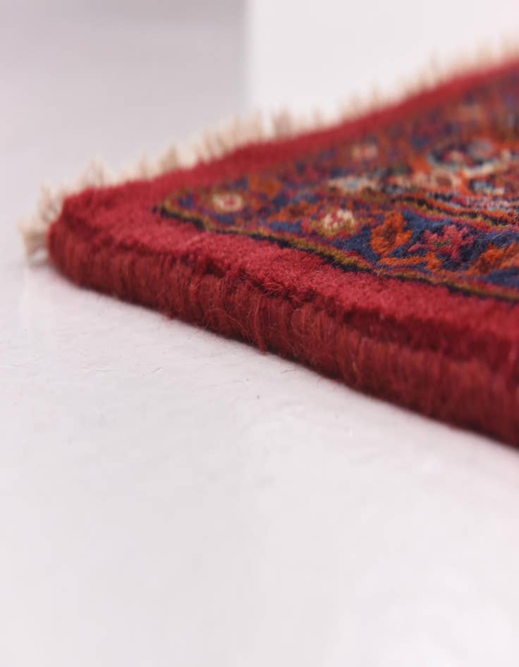 Detail image of  9' 8 x 12' 7  Hand Knotted Mashad Persian Wool Rug