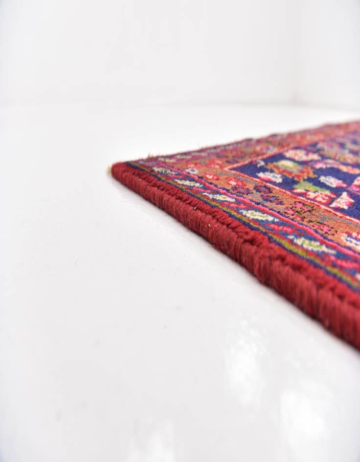 Detail image of  6' 3 x 9' 4  Hand Knotted Mashad Persian Wool Rug