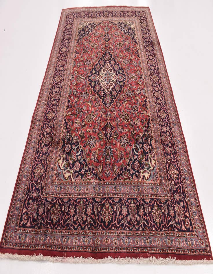 Detail image of  6' 4 x 9' 5  Hand Knotted Mashad Persian Wool Rug