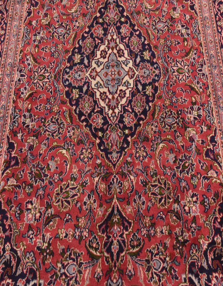 Detail image of  6' 4 x 9' 5  Hand Knotted Mashad Persian Wool Rug