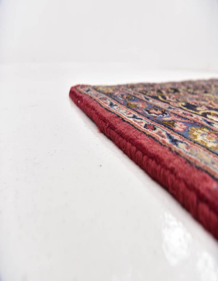 Detail image of  9' 9 x 13'  Hand Knotted Mashad Persian Wool Rug