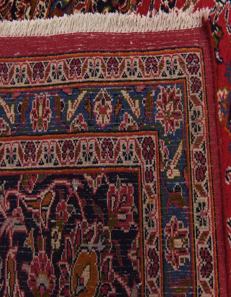 Detail image of  9' 8 x 12' 8  Hand Knotted Mashad Persian Wool Rug