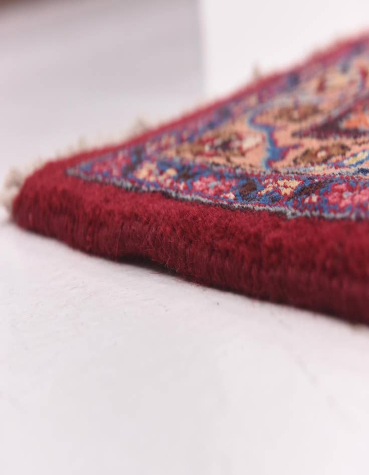 Detail image of  9' 7 x 12' 10  Hand Knotted Mashad Persian Wool Rug