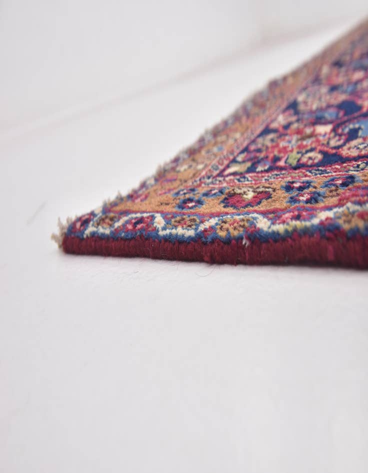 Detail image of  9' 9 x 12' 7  Hand Knotted Mashad Persian Wool Rug