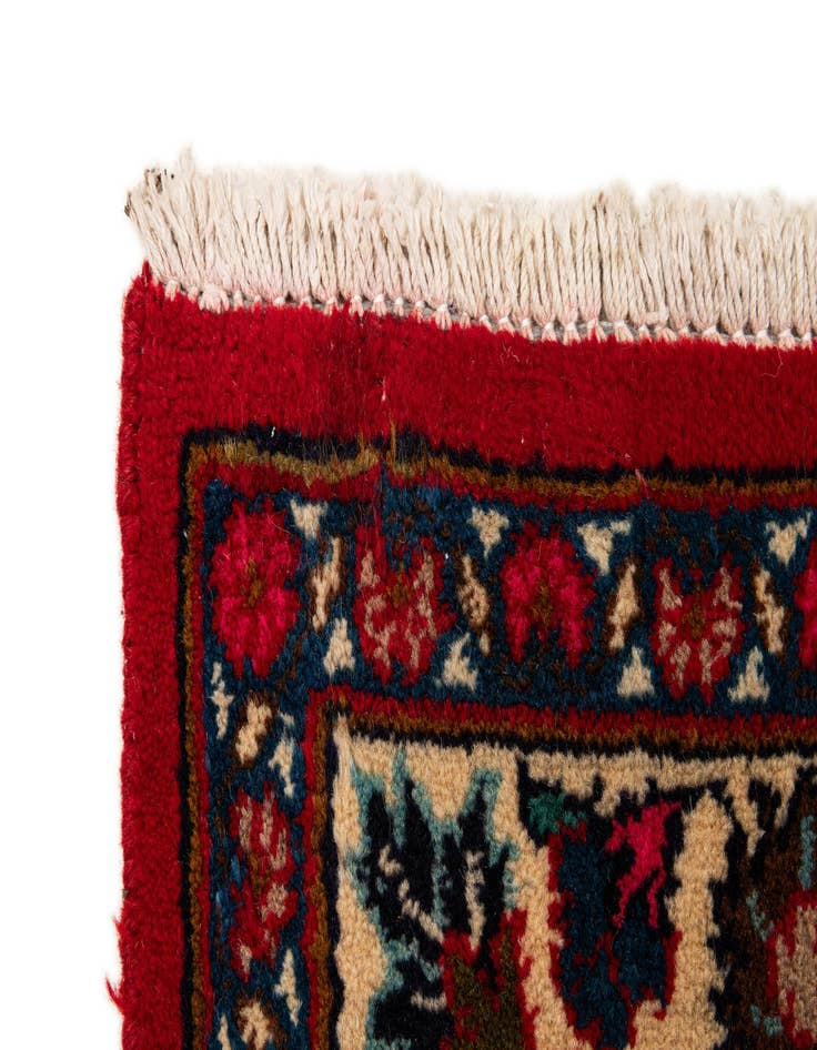 Detail image of  9' 7 x 12' 10  Hand Knotted Mashad Persian Wool Rug