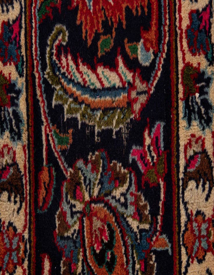 Detail image of  9' 7 x 12' 10  Hand Knotted Mashad Persian Wool Rug