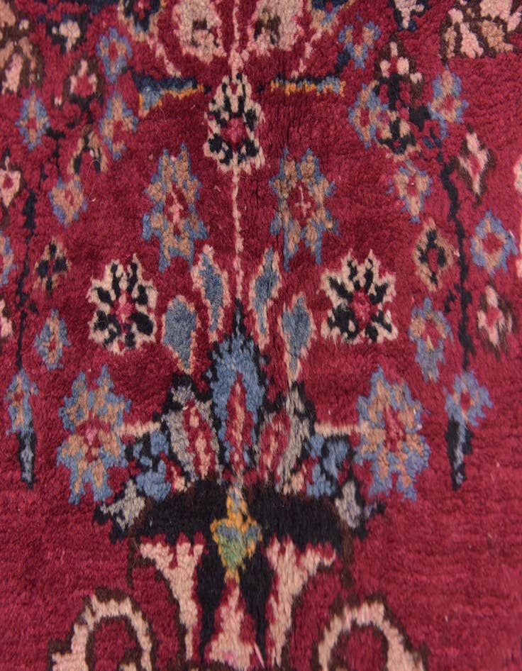 Detail image of  9' 6 x 12' 6  Hand Knotted Mashad Persian Wool Rug