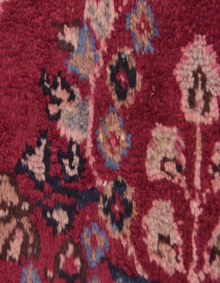 Detail image of  9' 6 x 12' 6  Hand Knotted Mashad Persian Wool Rug