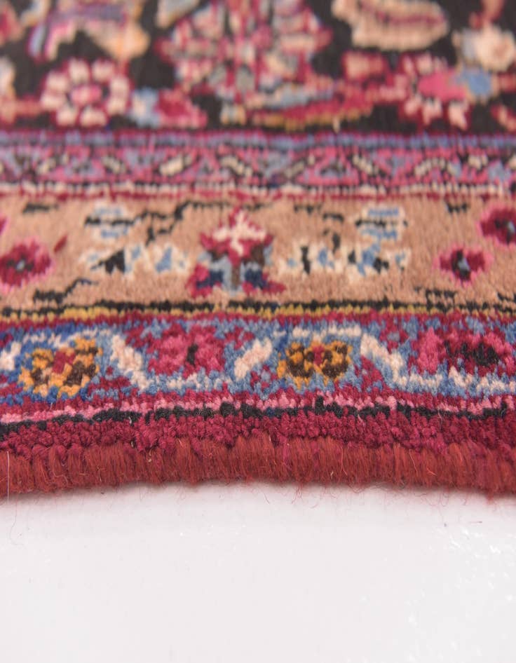Detail image of  9' 6 x 12' 6  Hand Knotted Mashad Persian Wool Rug