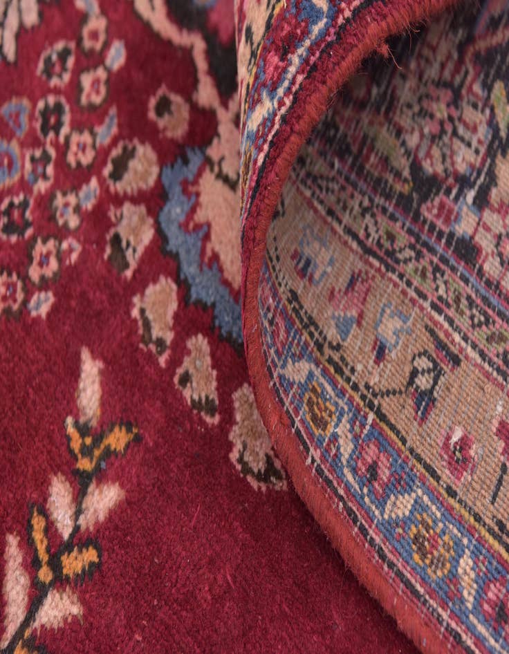Detail image of  9' 6 x 12' 6  Hand Knotted Mashad Persian Wool Rug