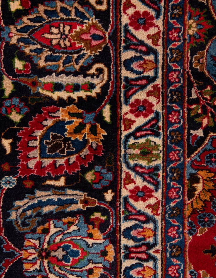 Detail image of  9' 7 x 12' 5 Mashad Wool Rug