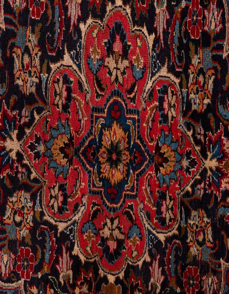 Detail image of  9' 7 x 12' 5 Mashad Wool Rug
