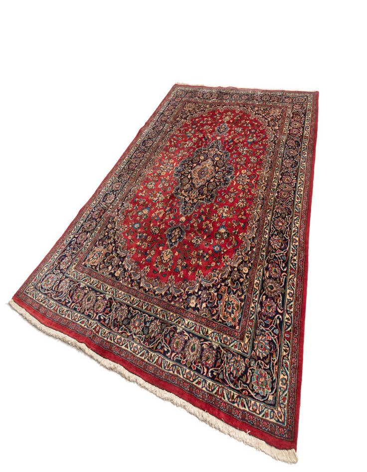 Detail image of  7' 11 x 11' 3 Mashad Wool Rug