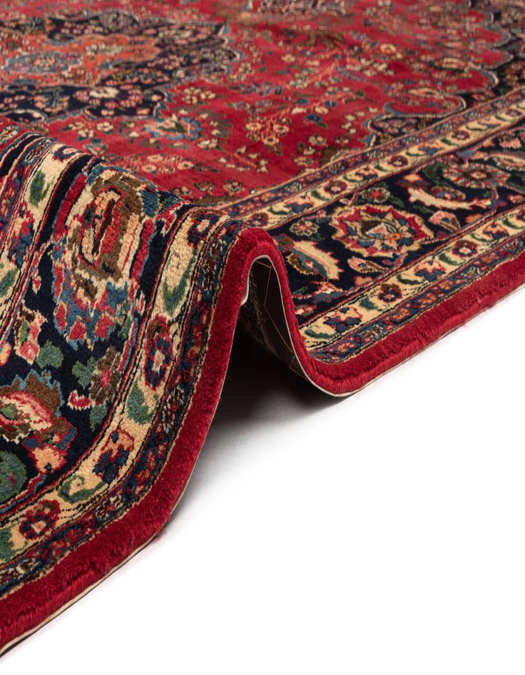 Detail image of  7' 10 x 10' 10 Mashad Wool Rug