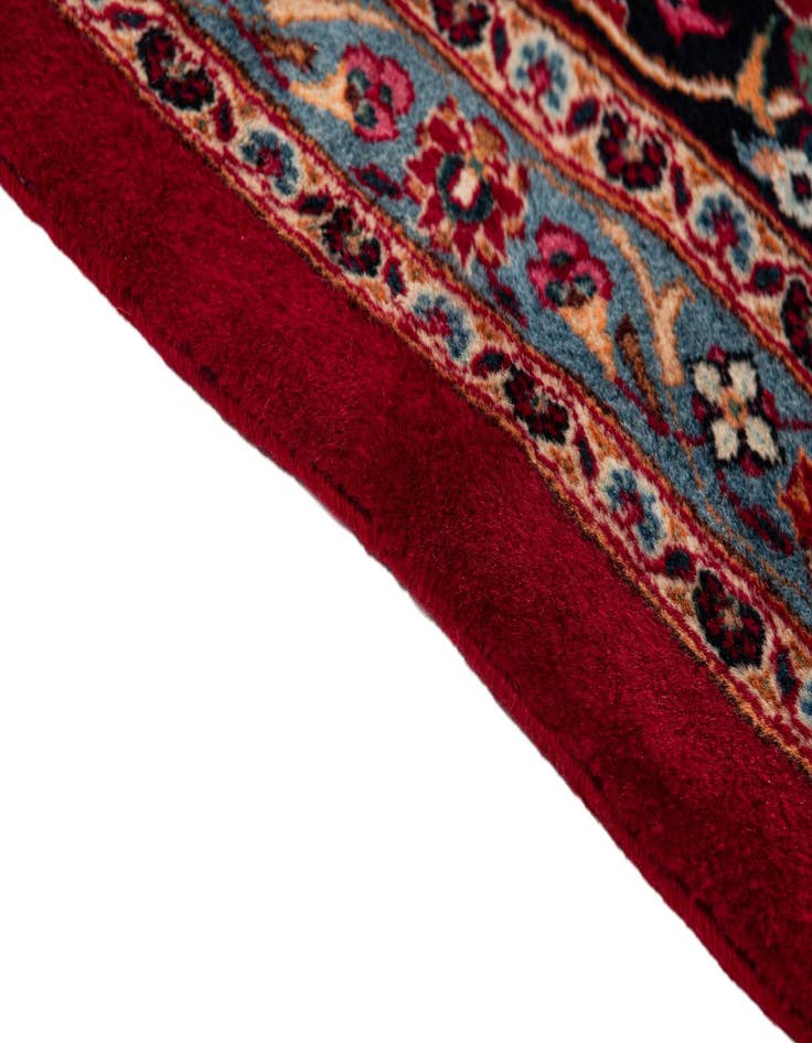 Detail image of  9' 8 x 12' 6  Hand Knotted Mashad Persian Wool Rug