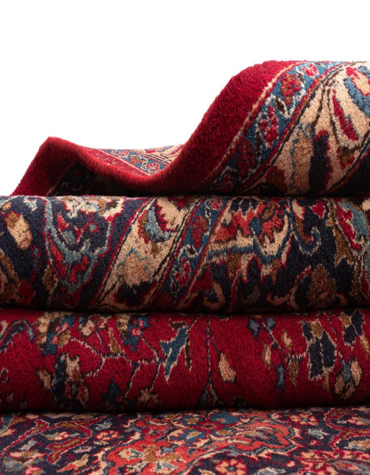 Detail image of  9' 10 x 12' 11 Mashad Wool Rug