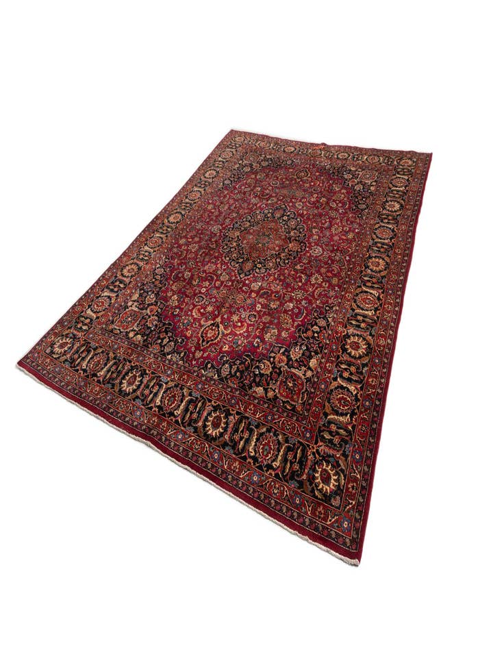 Detail image of  9' 7 x 12' 8 Mashad Wool Rug