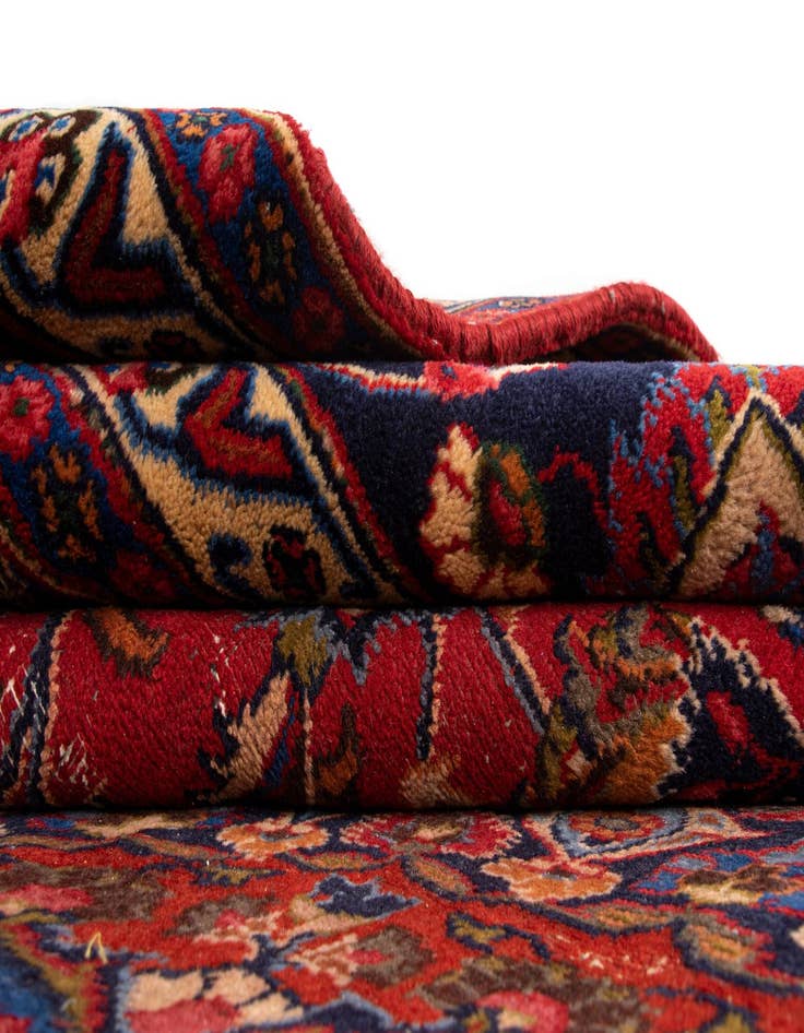 Detail image of  9' 7 x 13' Mashad Wool Rug