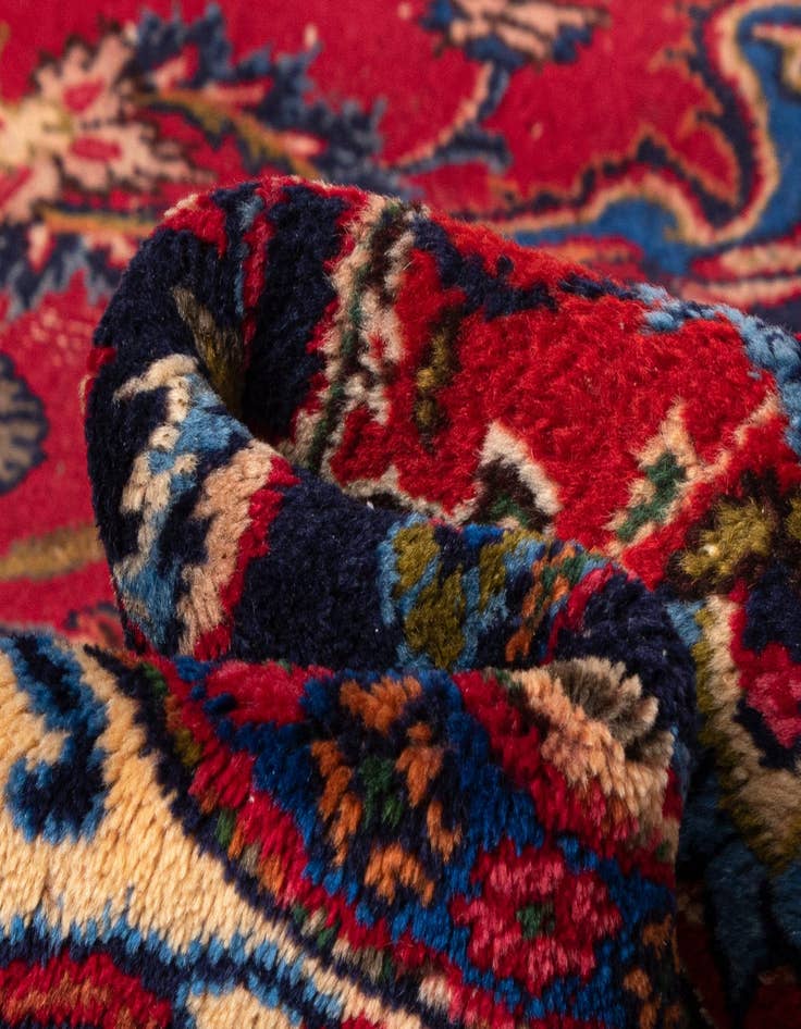Detail image of  9' 7 x 13' Mashad Wool Rug