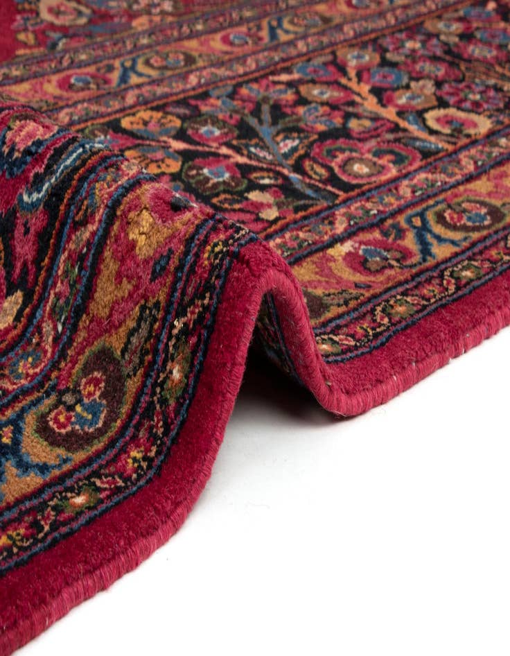 Detail image of  10' 6 x 13' 7  Hand Knotted Mashad Persian Wool Rug