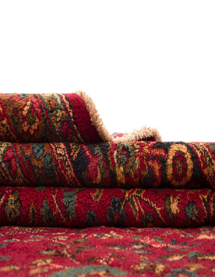 Detail image of  9' 8 x 12' 8  Hand Knotted Mashad Persian Wool Rug