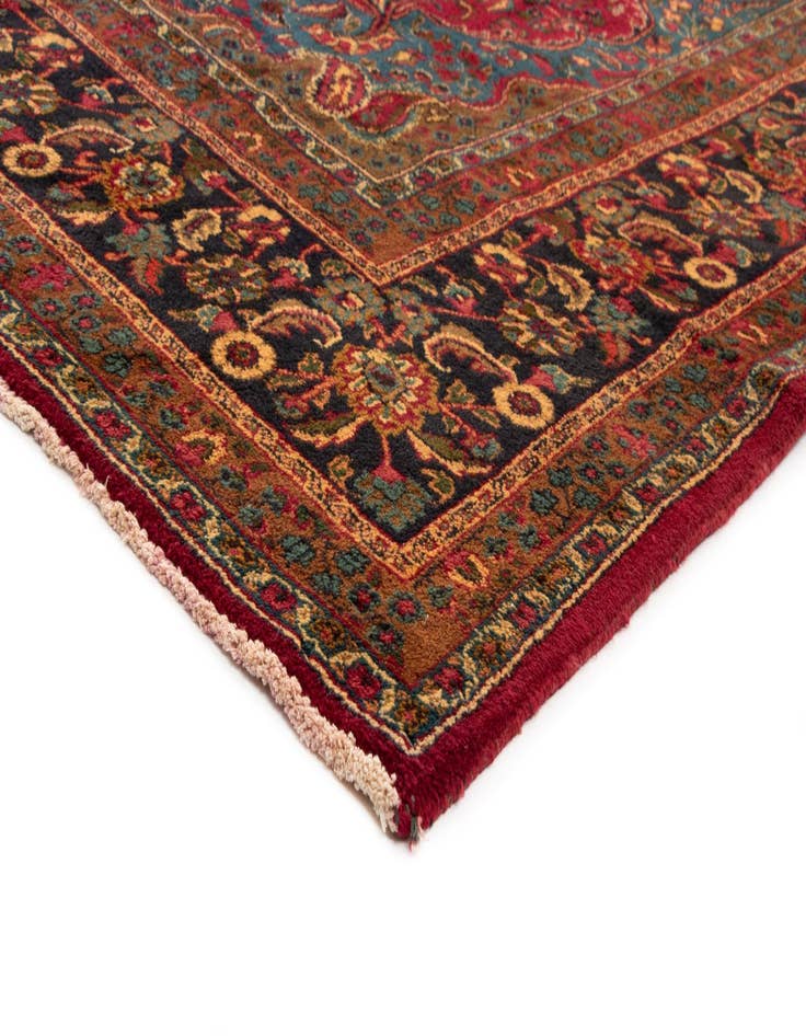 Detail image of  9' 8 x 12' 8  Hand Knotted Mashad Persian Wool Rug