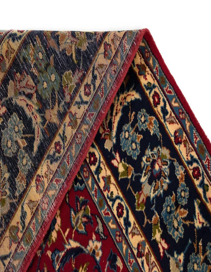 Detail image of  7' 11 x 11' 6  Hand Knotted Mashad Persian Wool Rug