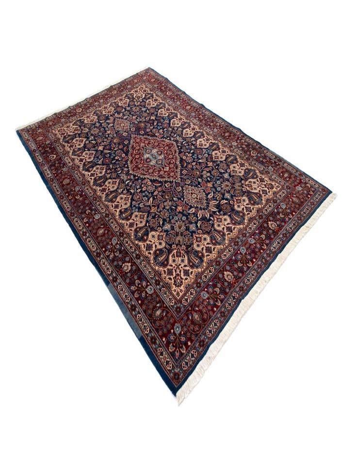 Detail image of  8' x 11' 8  Hand Knotted Mashad Persian Wool Rug