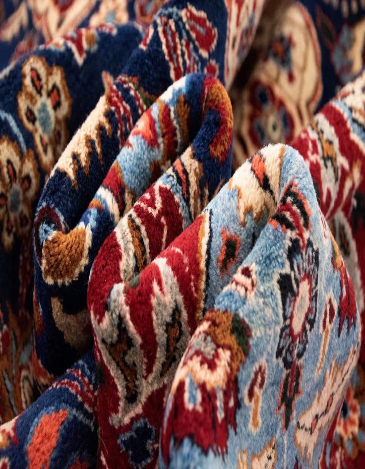 Detail image of  8' x 11' 8  Hand Knotted Mashad Persian Wool Rug