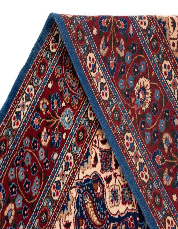 Detail image of  8' x 11' 8  Hand Knotted Mashad Persian Wool Rug