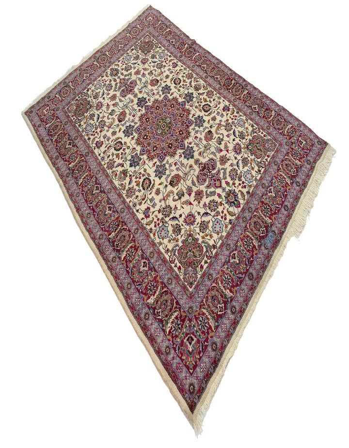 Detail image of  8' 2 x 11' 1  Hand Knotted Mashad Persian Wool Rug