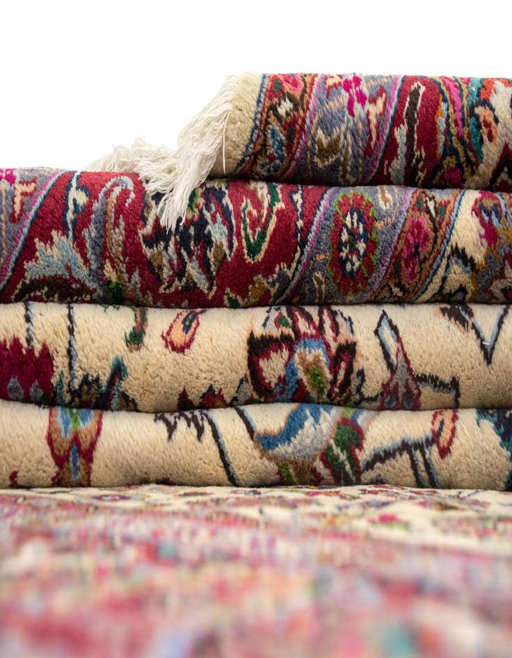 Detail image of  8' 2 x 11' 1  Hand Knotted Mashad Persian Wool Rug