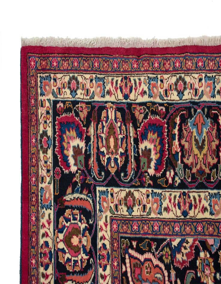 Detail image of  8' 4 x 11' 10  Hand Knotted Mashad Persian Wool Rug