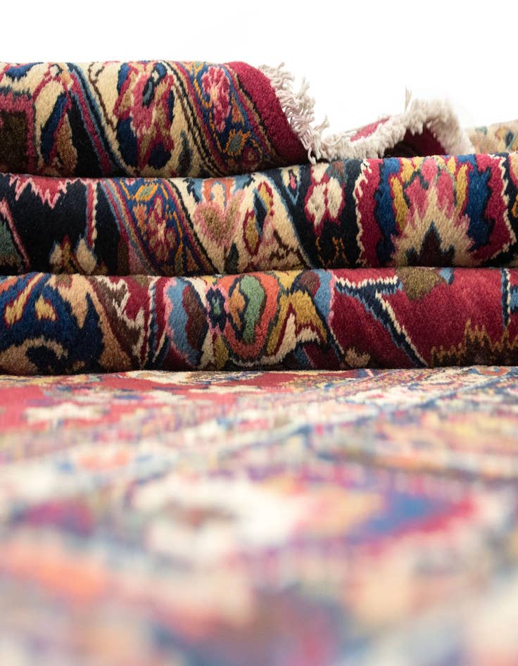 Detail image of  8' 4 x 11' 10  Hand Knotted Mashad Persian Wool Rug