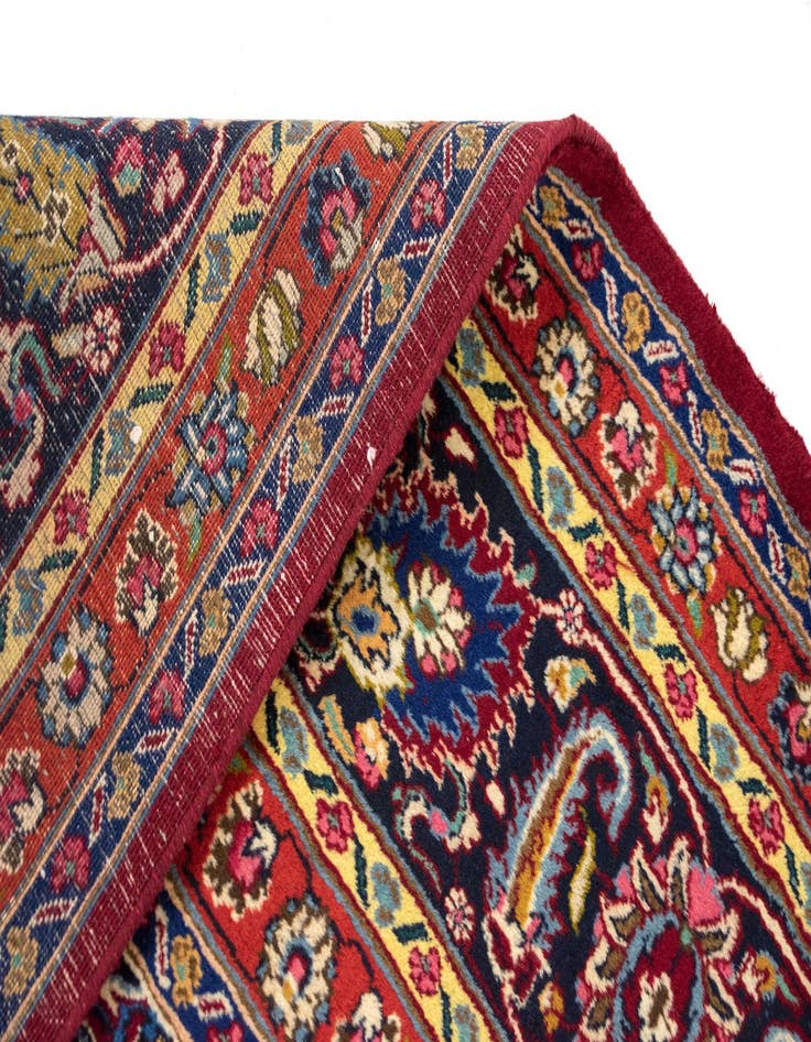 Detail image of  9' 6 x 13' 1  Hand Knotted Mashad Persian Wool Rug