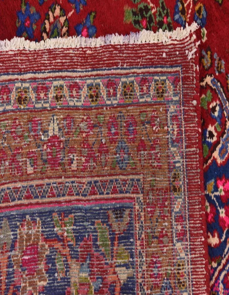 Detail image of  9' 7 x 13' 3  Hand Knotted Mashad Persian Wool Rug