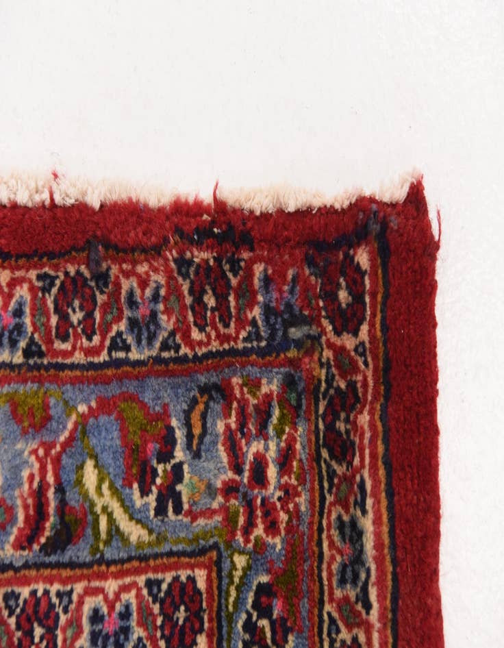 Detail image of  9' 9 x 12' 9  Hand Knotted Mashad Persian Wool Rug