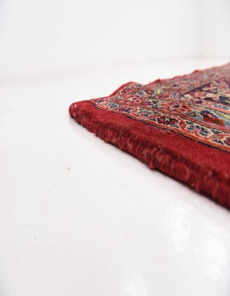 Detail image of  9' 9 x 12' 9  Hand Knotted Mashad Persian Wool Rug