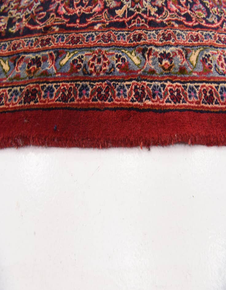 Detail image of  9' 9 x 12' 9  Hand Knotted Mashad Persian Wool Rug