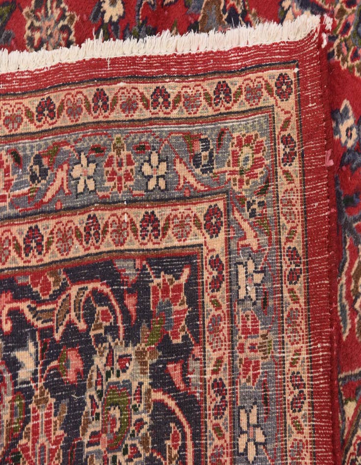 Detail image of  9' 9 x 12' 6  Hand Knotted Mashad Persian Wool Rug