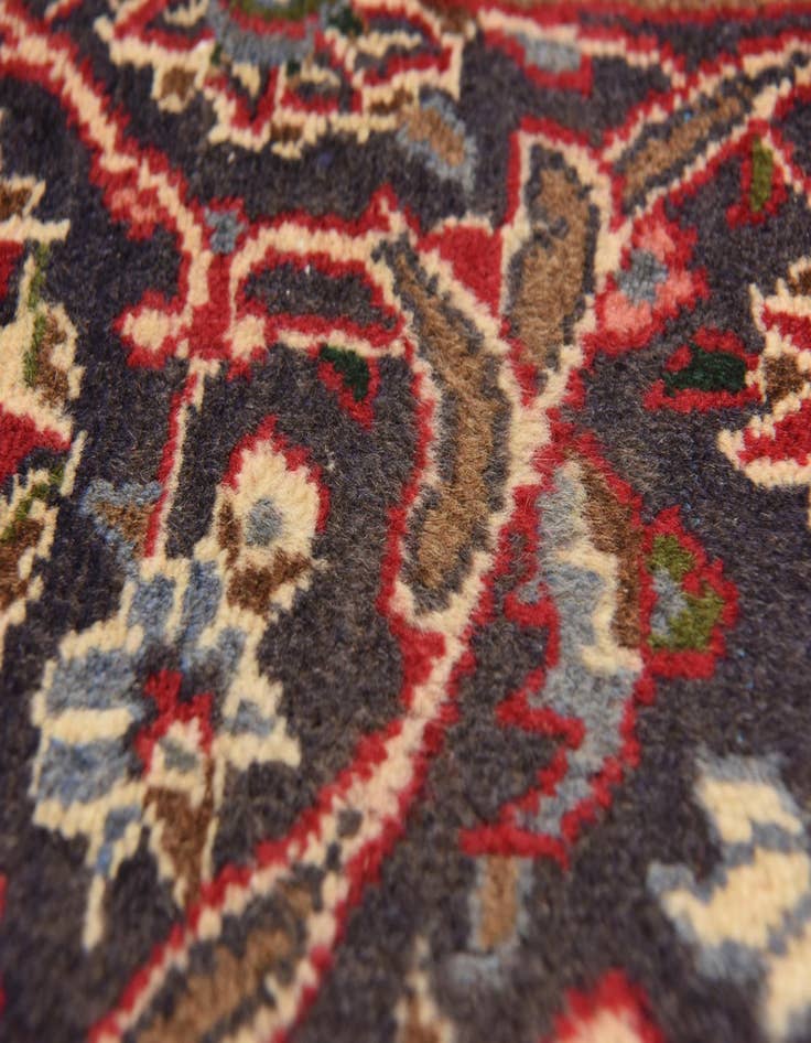 Detail image of  9' 9 x 12' 6  Hand Knotted Mashad Persian Wool Rug